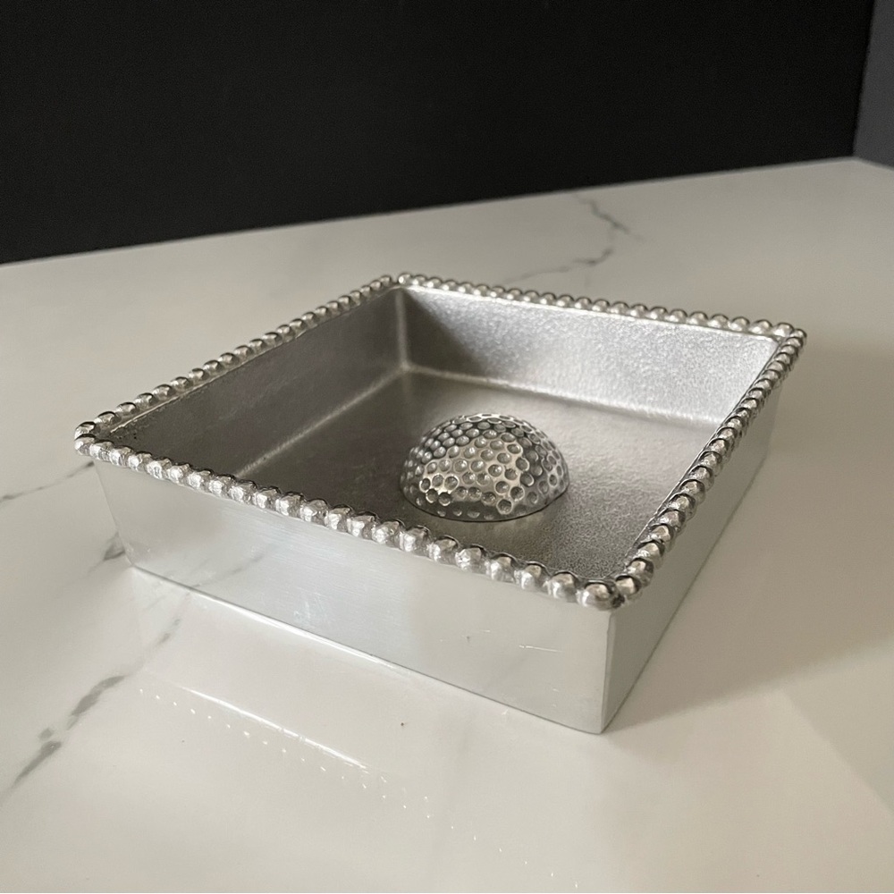 Beaded Napkin Holder with Golf Ball Weight by Mariposa - Picture 2 of 6